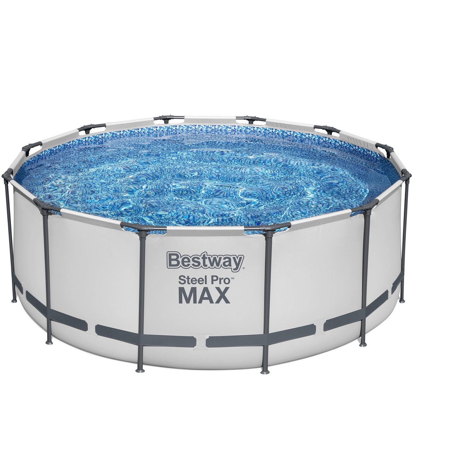 BESTWAY - Piscina fuori terra rotonda Steel Pro MAX - altezza 122 cm diametro 366 cm